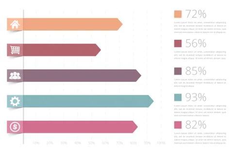 Bar Graph Illustrazione stock