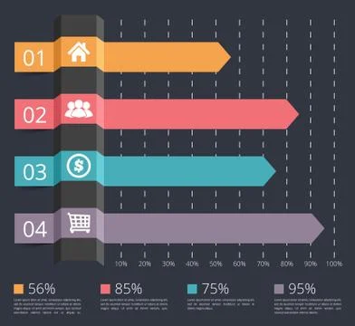 Bar Graph Illustrazione stock
