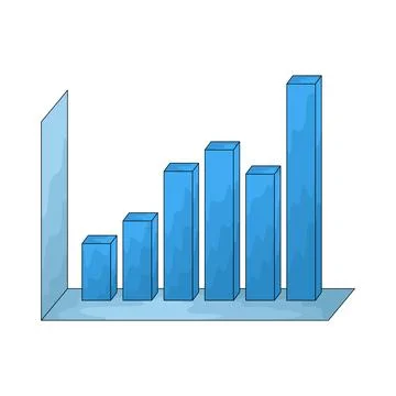 Bar Graph illustration Stock Illustration