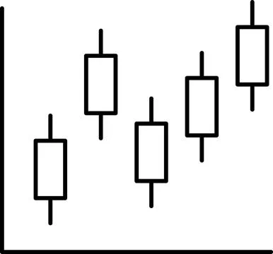 Bar graph line icons set. Graph, Line, Bar, Chart, Diagram, Report, Statistics Stock Illustration