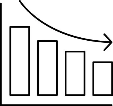 Bar graph line icons set. Graph, Line, Bar, Chart, Diagram, Report, Statistics Stock Illustration