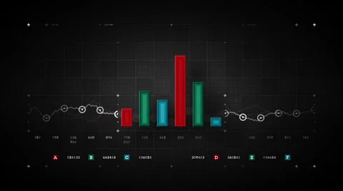 Bar Graph Loop Color Stock Footage 47458639