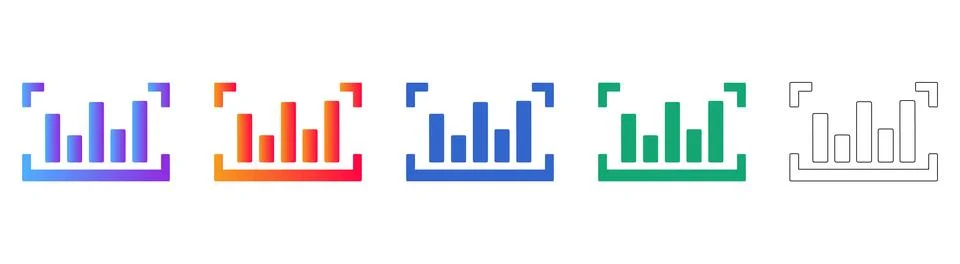 Bar Graph Performance Measurement Icon イラスト素材