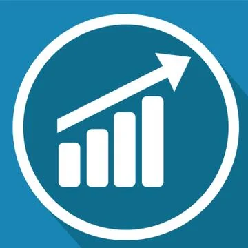 Bar Graph With Progress Stock Illustration