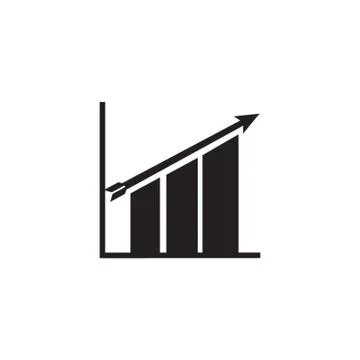 Bar Graph With Progress Stock Illustration