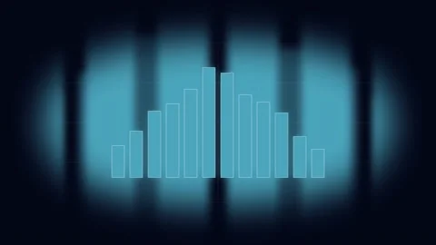 A bar graph that repeats the rise and fall. Stock Footage 232835565