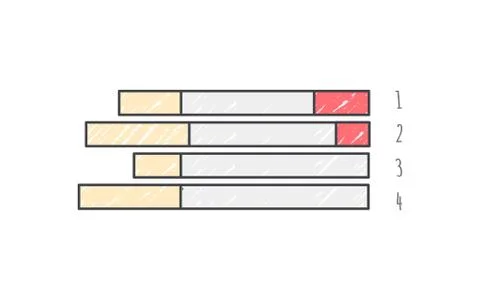 Bar Graph Representing Data Vector Illustration 스톡 일러스트