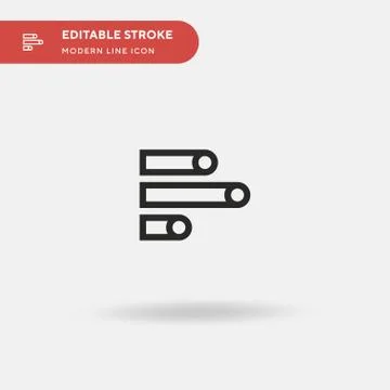 Bar Graph Simple vector icon. Illustration symbol design template for web mob 스톡 일러스트