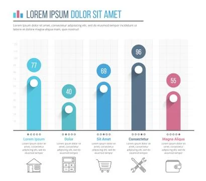 Bar Graph Template Stock Illustration