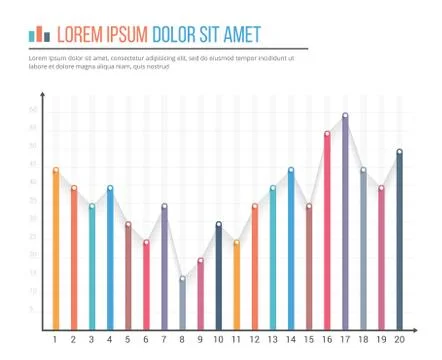 Bar Graph Template Stock Illustration