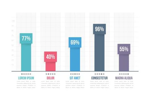 Bar Graph Template Stock Illustration
