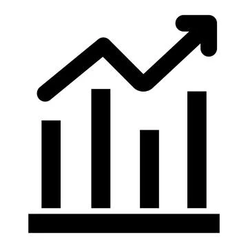 Bar graph Vector Icon Design Illustration Stock Illustration