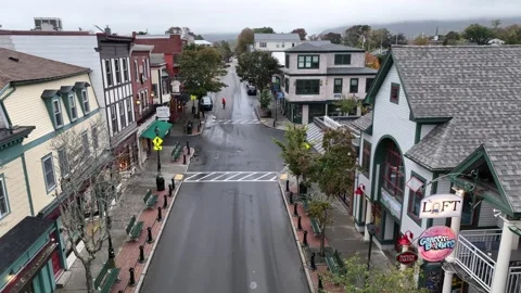 Bar Harbor main street Video stock 253321758