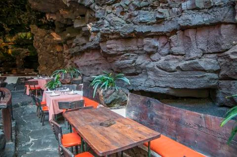 Bar inside a cave Stock Photos