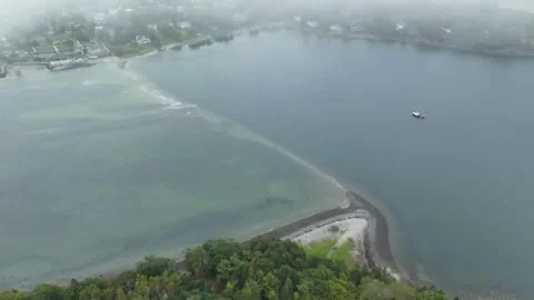 Bar Island causeway hyperlapse Stock Footage 253334575
