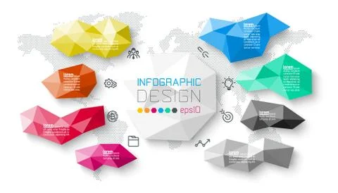 Bar labels infographic with 8 steps. Stock Illustration