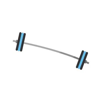 Bar with light weights. Vector Stock Illustration