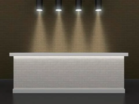 The bar made of brick Stock Illustration