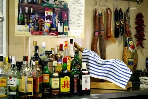 Bar in Madrid Stock Photos