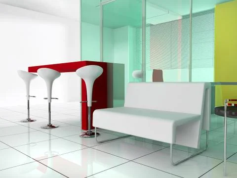 Bar in a modern interior Stock Illustration