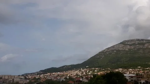 Bar, Montenegro, Before rain, Hyperlapse Stock Footage 249251677