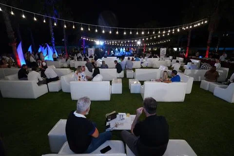 Bar night on field Stock Photos