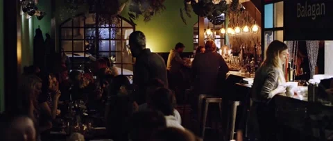 Bar Night Out Details Weekend Fun Friends Drinking Stock Footage 134489418