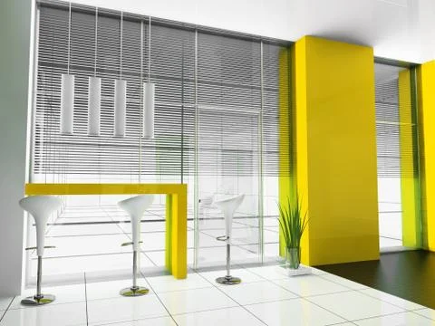 Bar at office Stock Illustration