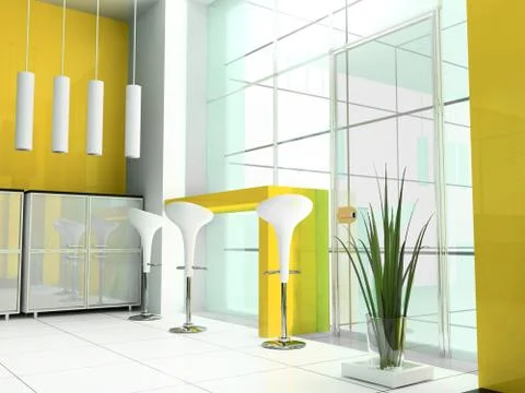 Bar at office Stock Illustration