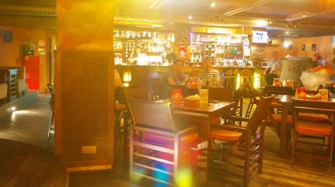 Bar panoramic timelapse 1 Stock Footage 751793