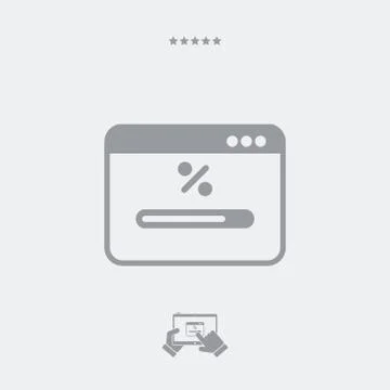 Bar progress computer icon Stock Illustration