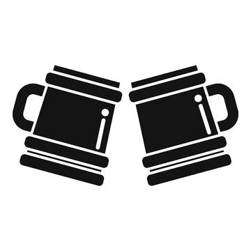 Bar pub toast icon simple vector. Hand drink Stock Illustration