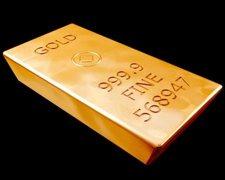 Bar of pure gold Stock Illustration