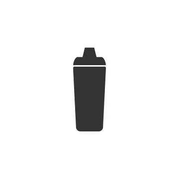 Bar shaker icon flat Stock Illustration