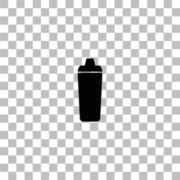 Bar shaker icon flat Stock Illustration