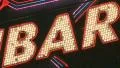 BAR sign. HD Footage