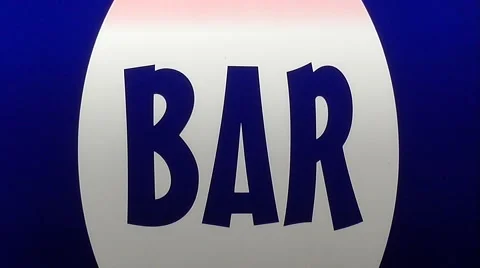 Bar sign Video stock 47898296