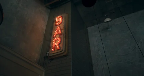 Bar Sign Video stock 129850615