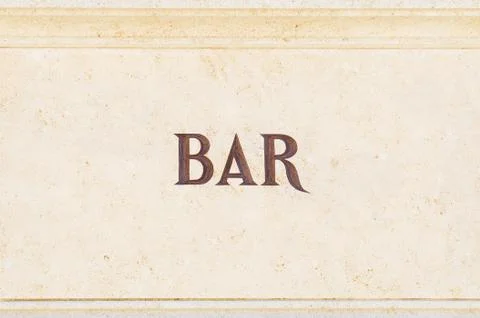 Bar sign Foto stock