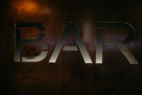 Bar sign Stock Photos