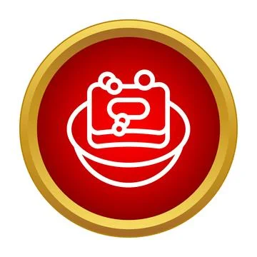 Bar of soap with bubbles in holder line icon Stock Illustration