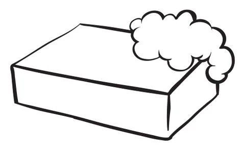 A bar of soap Stock Illustration