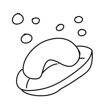 A bar of soap Stock Illustration