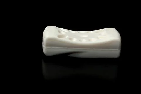 Bar soap isolated on black background 写真素材