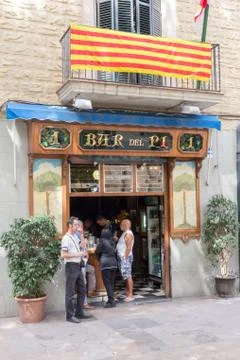 Bar in square Foto stock