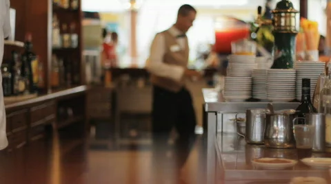 Bar Staff Making Drinks At A Caribbean Resort Hotel Stock Footage 630148