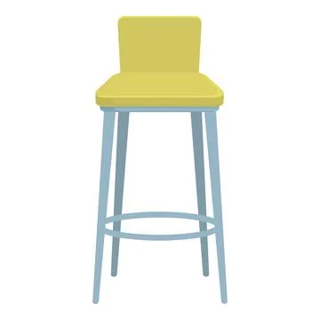 Bar stool icon cartoon vector. Tall chair Stock Illustration