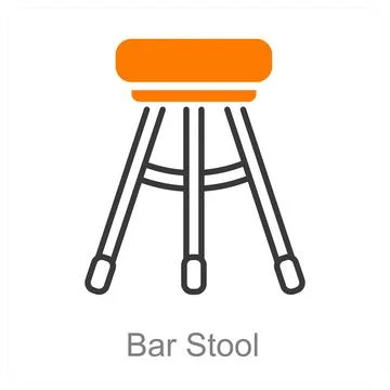 Bar Stool Stock Illustration