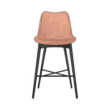 Bar stool illustration Stock Illustration