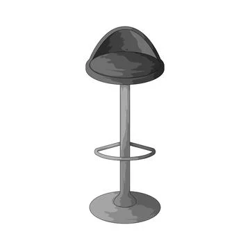 Bar stool illustration Stock Illustration